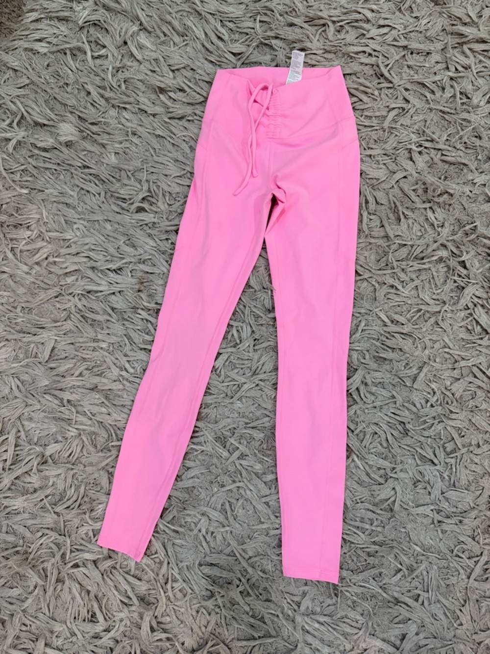 Fabletics Girls Bright Pink High-Rise Stretch Leggings